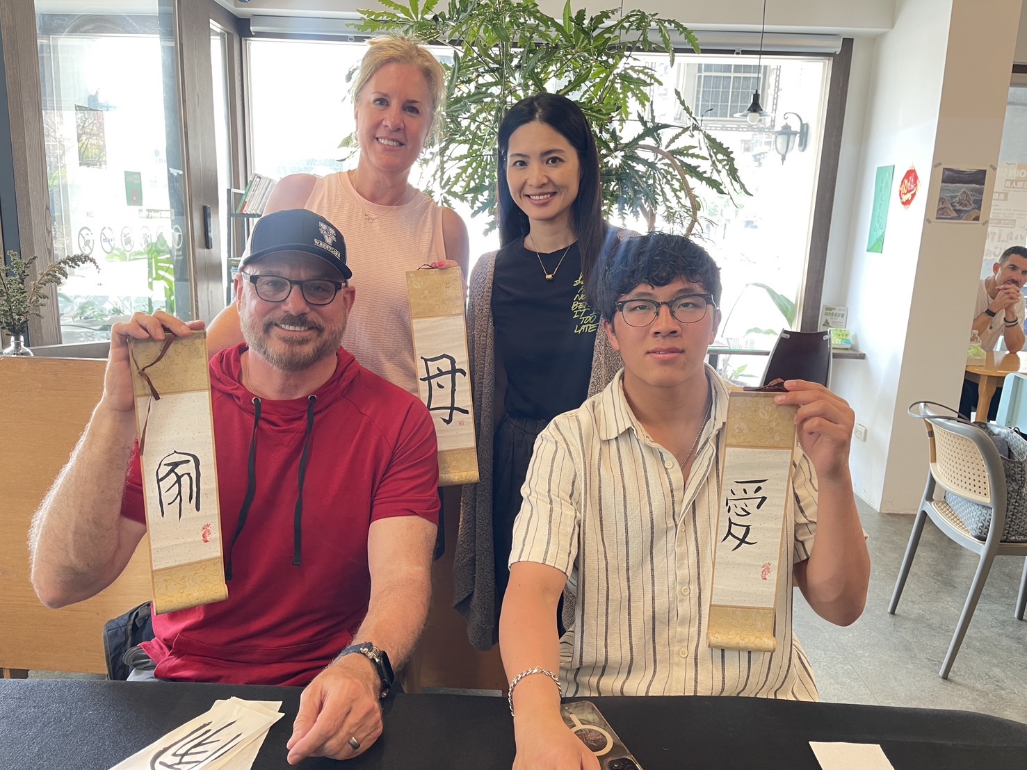 Certified Shufa instructor with students